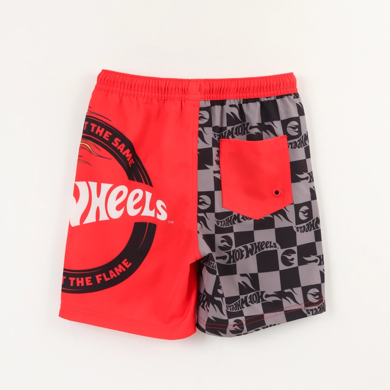 SHORT Y BOLSA ROJO NIÑO FULL PRINT BOLSILLO HOT WHEELS - 2