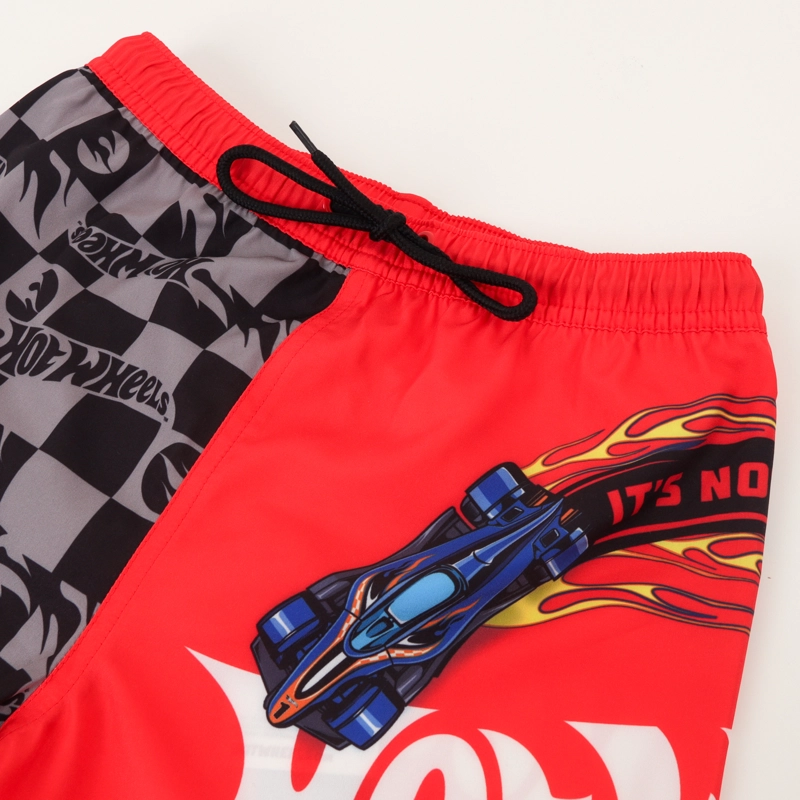 SHORT Y BOLSA ROJO NIÑO FULL PRINT BOLSILLO HOT WHEELS - 3