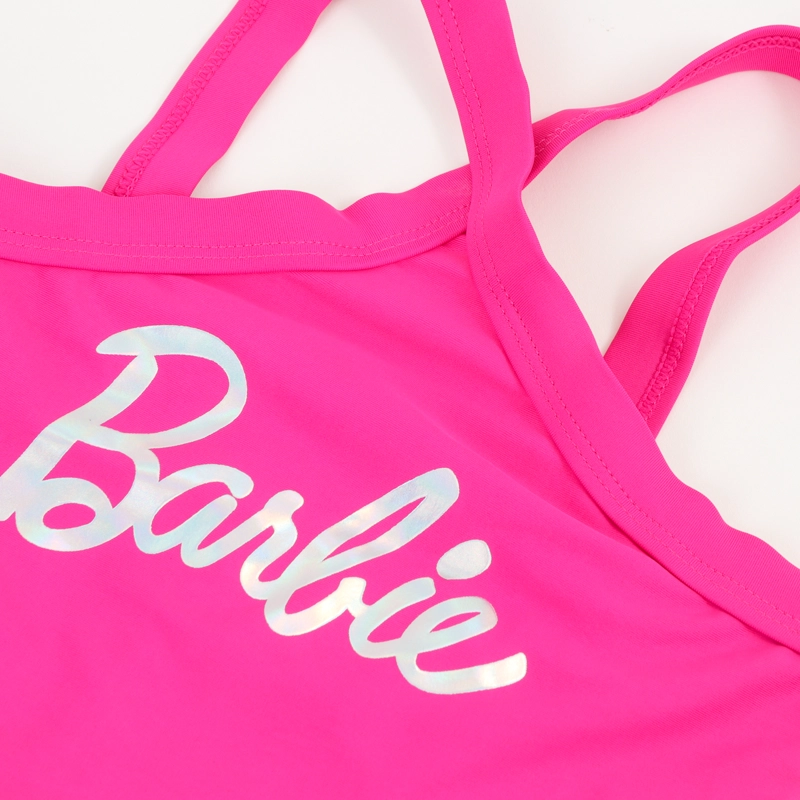 BIKINI NIÑA ROSA LOGO BARBIE - 3