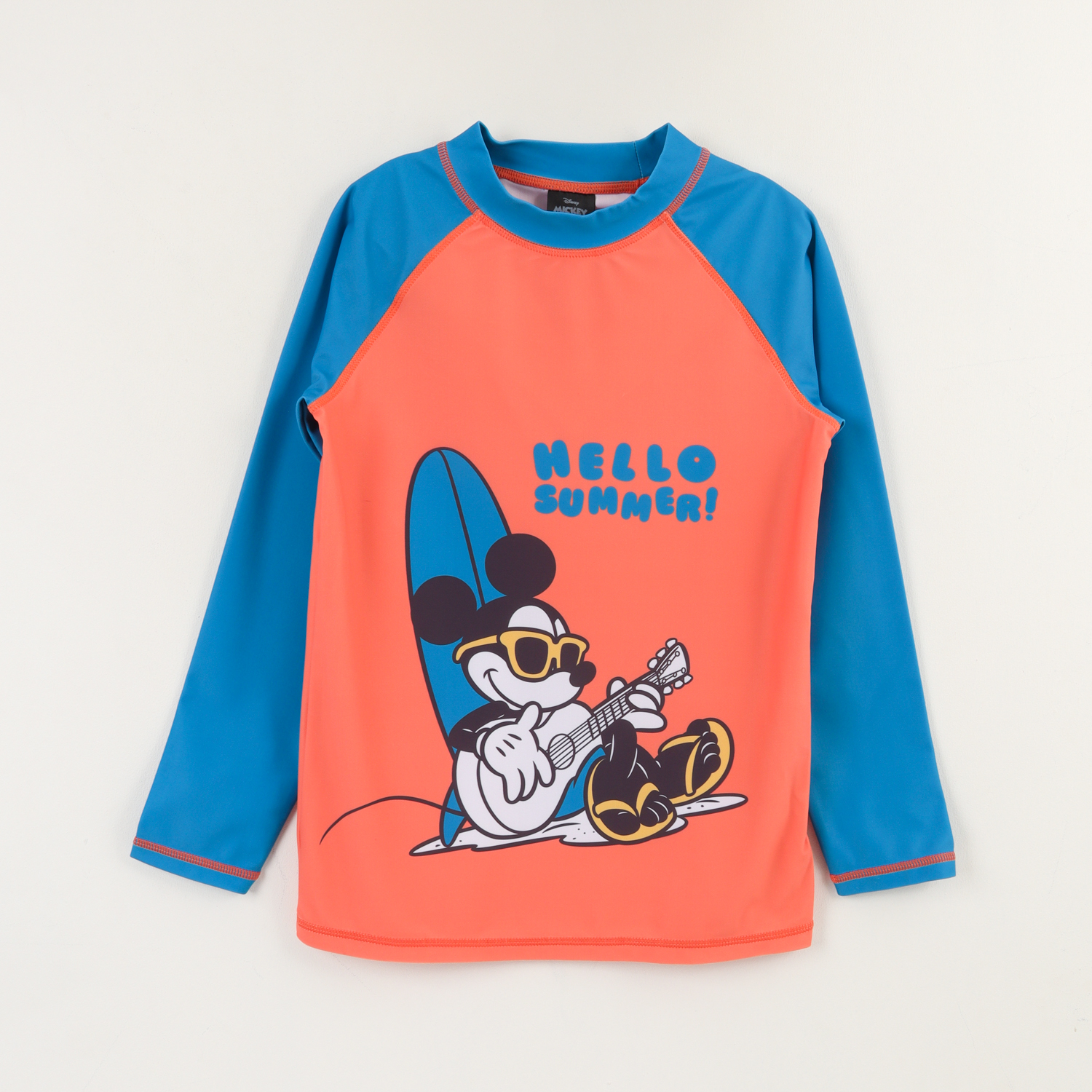 POLERA UV MANGA LARGA NIÑO DAMASCO SUMMER MICKEY DISNEY - 1