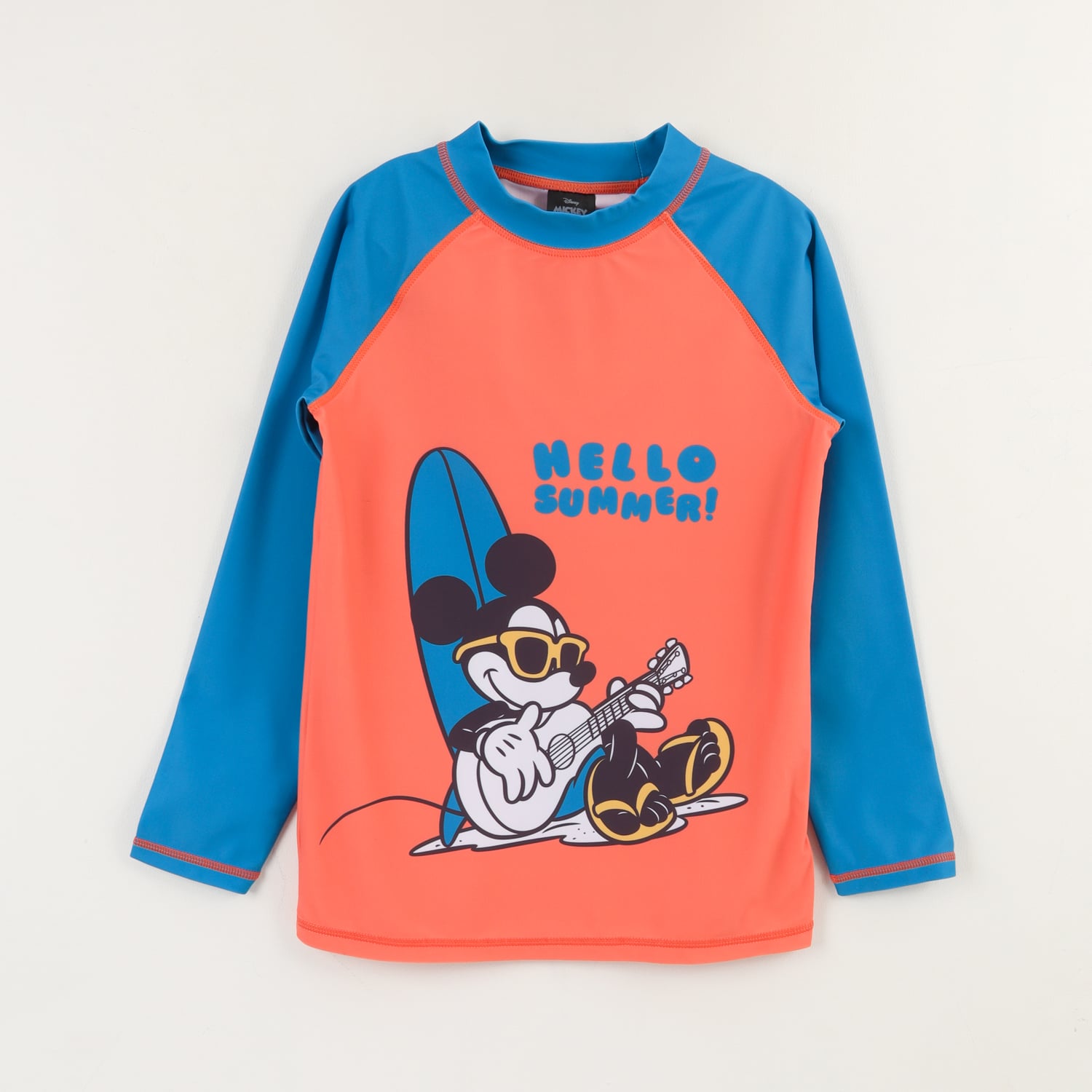 POLERA UV MANGA LARGA NIÑO DAMASCO SUMMER MICKEY DISNEY - 1