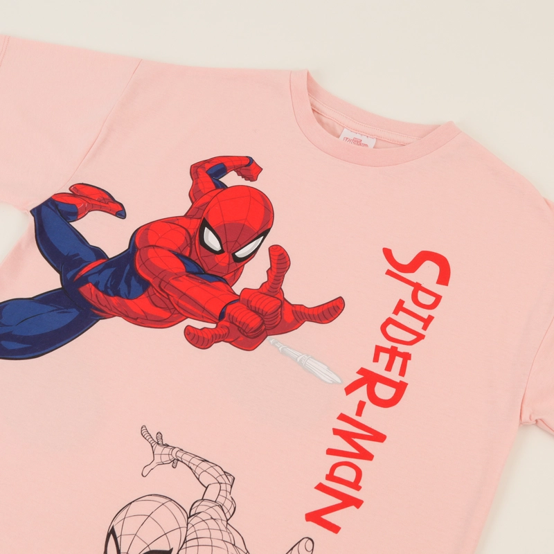 POLERA MANGA CORTA NIÑO DAMASCO SPIDERMAN JUMP MARVEL - 3