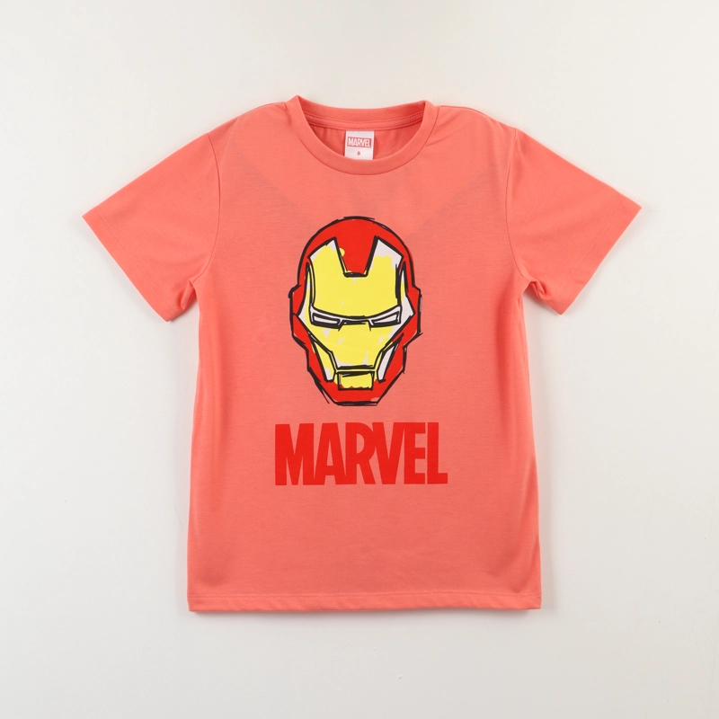 POLERA MANGA CORTA ROJO NIÑO IRON MAN AVENGERS MARVEL - 1