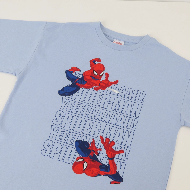 POLERA MANGA CORTA NIÑO AZUL SPIDERMAN JUMP MARVEL - 3