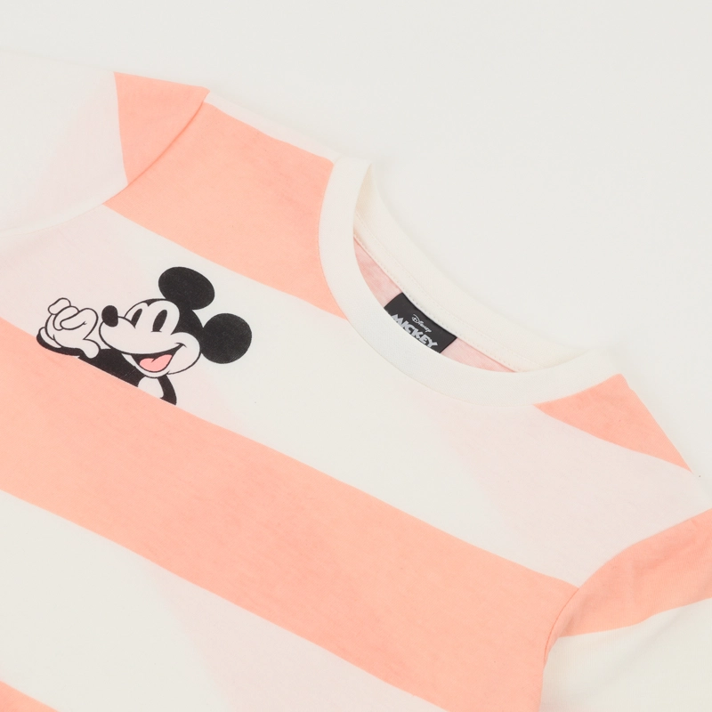 POLERA MANGA CORTA NIÑO BEIGE ESTAMPADO MICKEY DISNEY - 4
