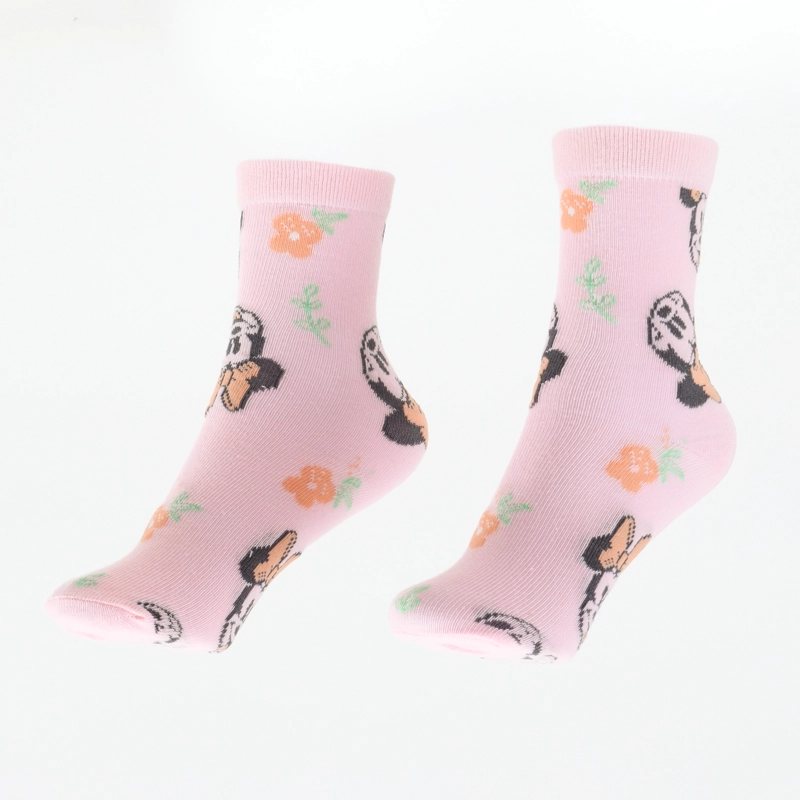 TRIPACK CALCETIN NIÑA ROSADO FLORES MINNIE DISNEY - 2