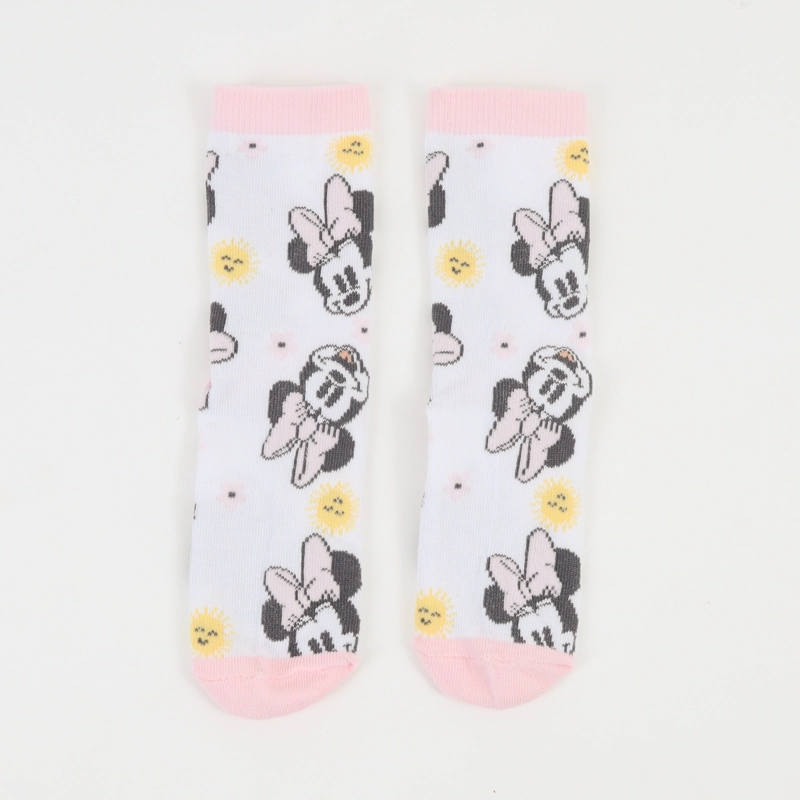 TRIPACK CALCETIN NIÑA ROSADO FLORES MINNIE DISNEY - 5