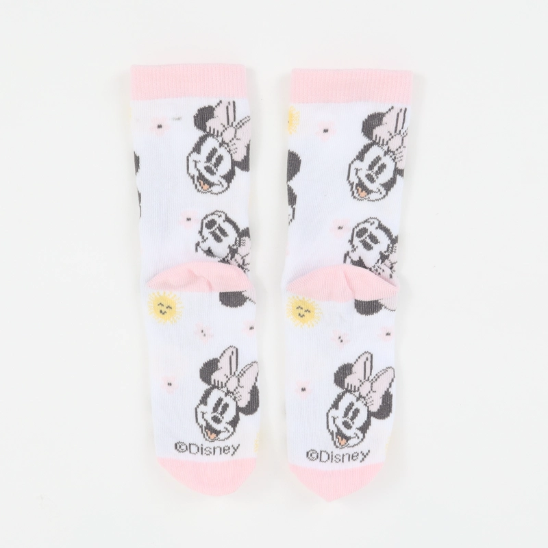 TRIPACK CALCETIN NIÑA ROSADO FLORES MINNIE DISNEY - 6