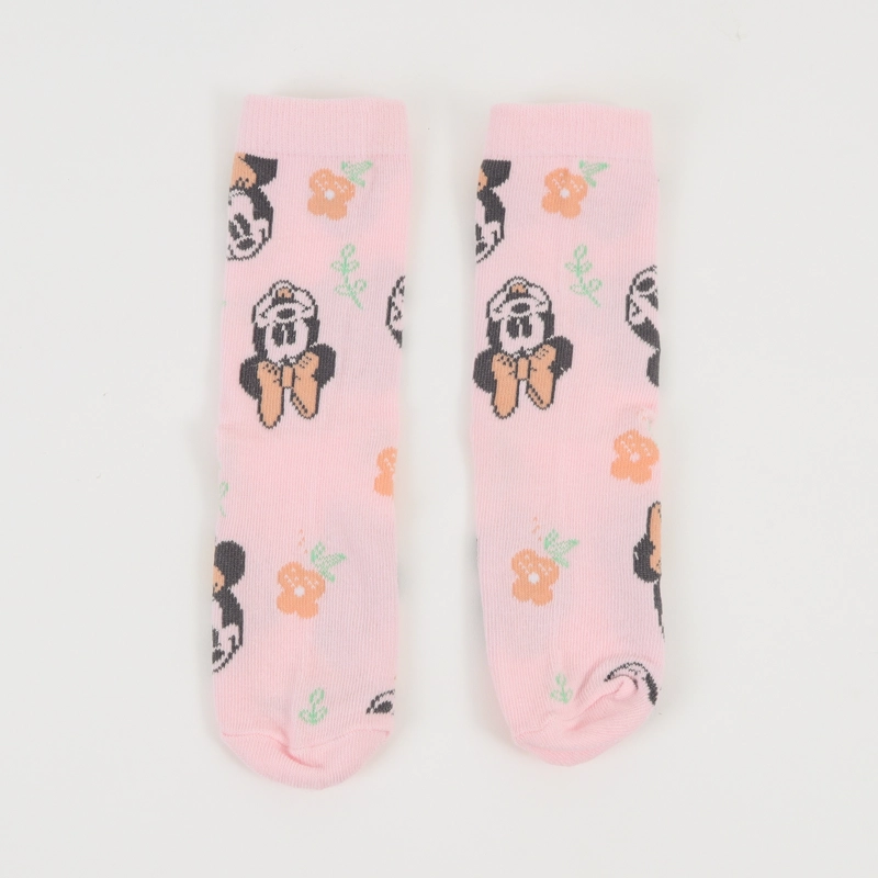 TRIPACK CALCETIN NIÑA ROSADO FLORES MINNIE DISNEY - 9