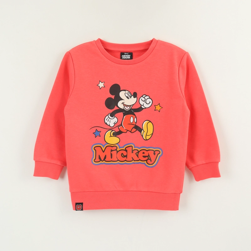 POLERON CERRADO NIÑO DAMASCO PRINT MICKEY WALK DISNEY - 1