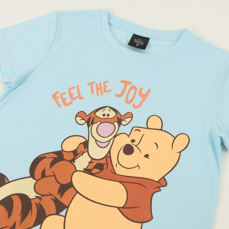 POLERA MANGA CORTA NIÑA CELESTE WINNIE & TIGER DISNEY - 3