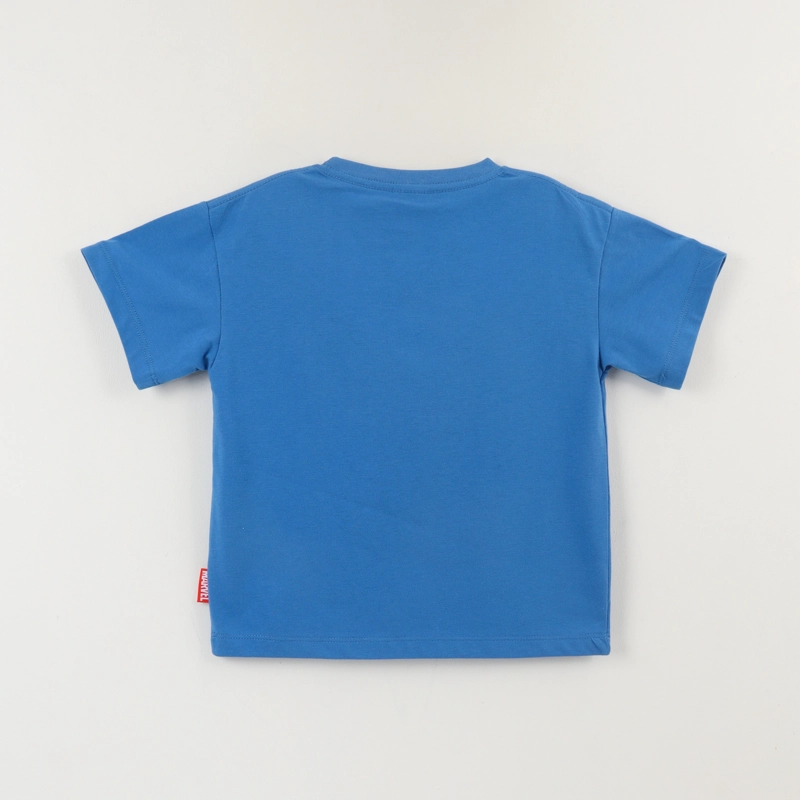 POLERA MANGA CORTA NIÑO AZUL CAPITAN AMERICA SPIDEY MARVEL - 2