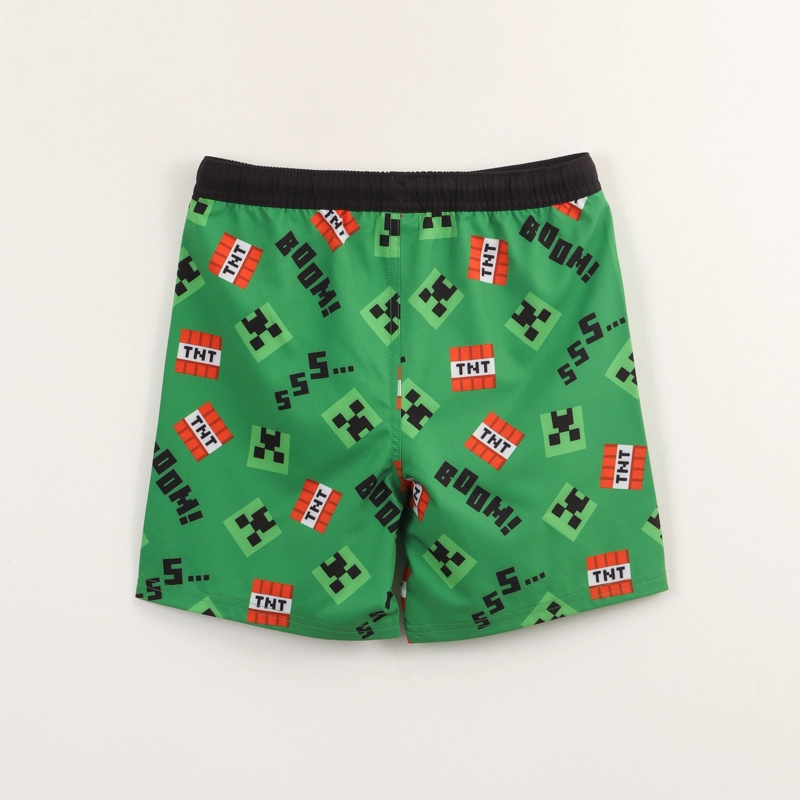 BOARDSHORT NIÑO VERDE FULL PRINT MINECRAFT - 2