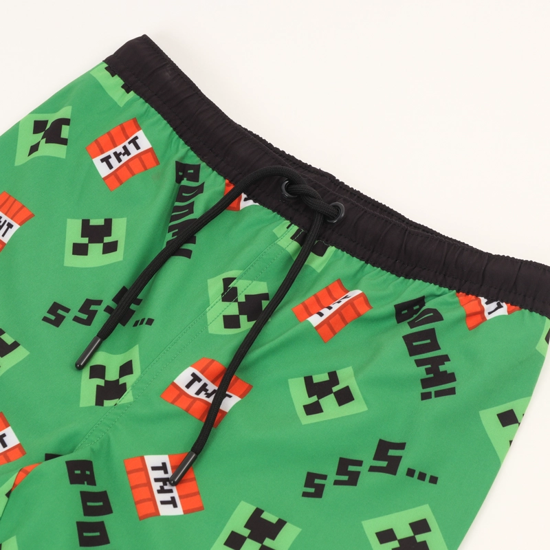 BOARDSHORT NIÑO VERDE FULL PRINT MINECRAFT - 3