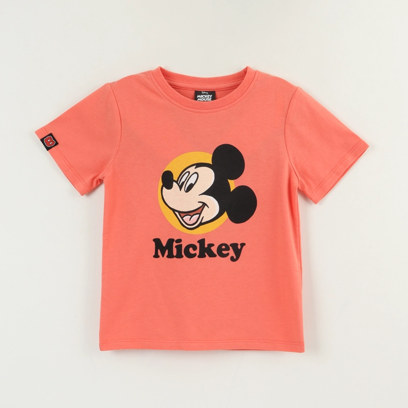 POLERA MANGA CORTA NIÑO DAMASCO MICKEY SMILE DISNEY - 1
