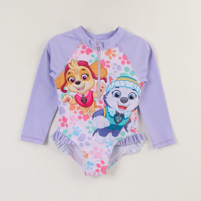 TRAJE DE BAÑO NIÑA LILA SKYE & EVEREST PAW PATROL - 1