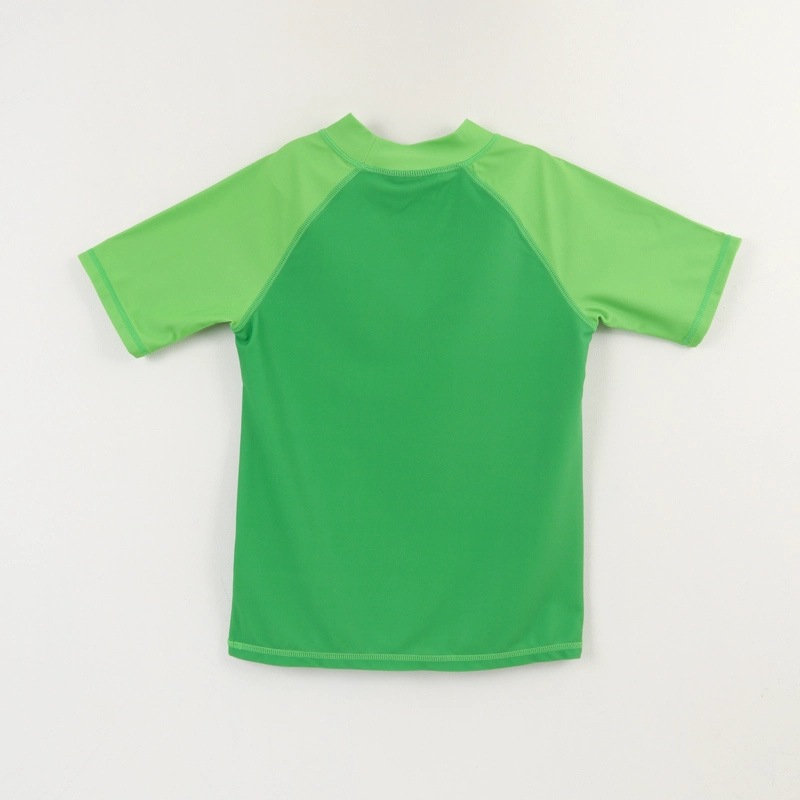 POLERA UV MANGA CORTA NIÑO VERDE CREEPER & ZOMBIE MINECRAFT - 2