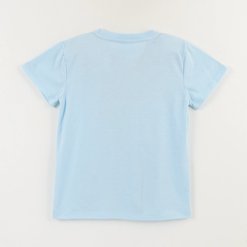 POLERA MANGA CORTA NIÑA CELESTE ELSA FROZEN DISNEY - 2