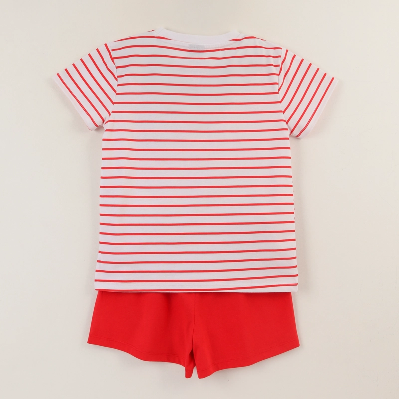 CONJUNTO ROJO NIÑA RAYAS MINNIE MOUSE DISNEY - 2