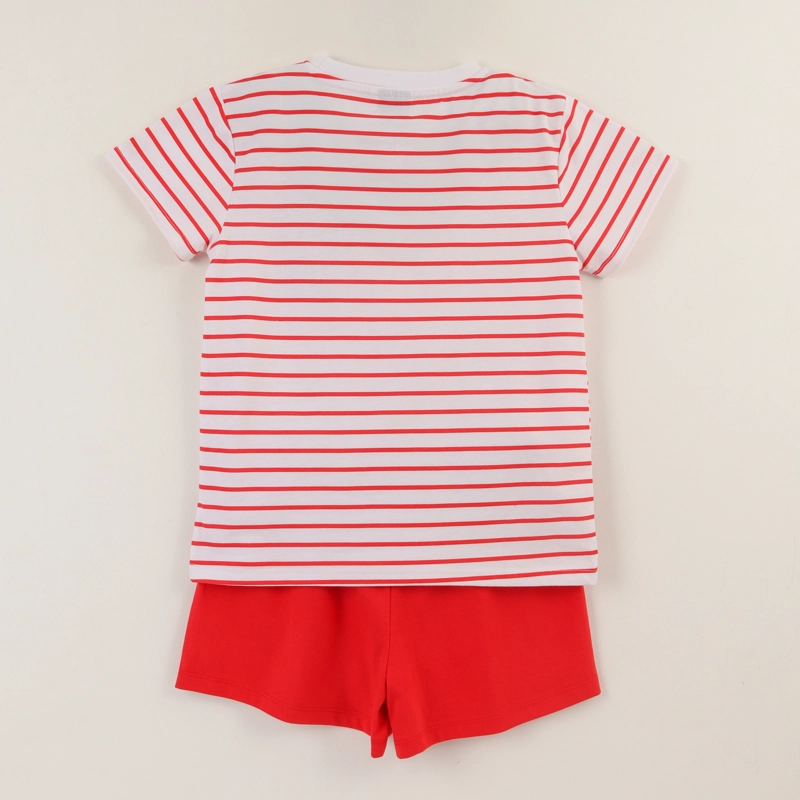 CONJUNTO ROJO NIÑA RAYAS MINNIE MOUSE DISNEY - 2