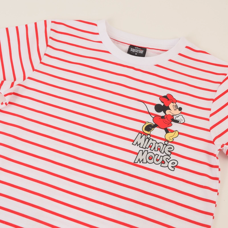 CONJUNTO ROJO NIÑA RAYAS MINNIE MOUSE DISNEY - 3