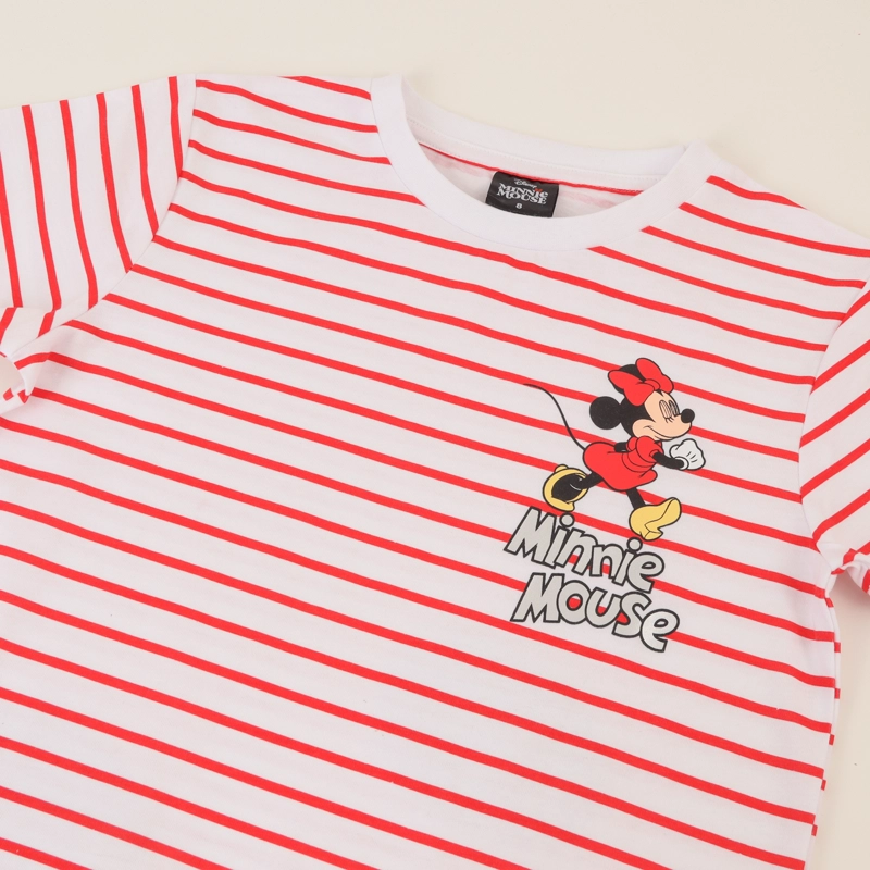 CONJUNTO ROJO NIÑA RAYAS MINNIE MOUSE DISNEY - 3
