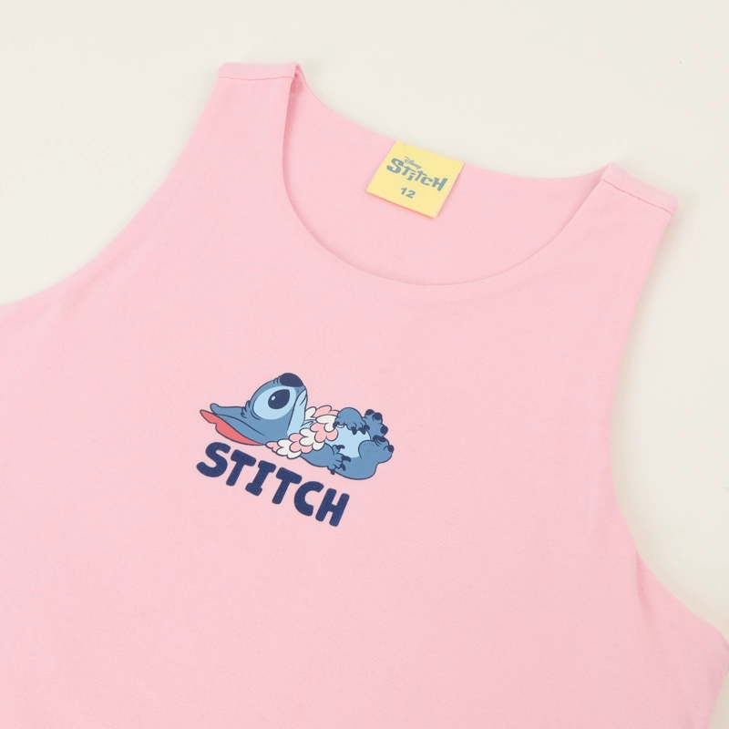 POLERA SIN MANGA NIÑA ROSA PETO STITCH LILO & STITCH DISNEY - 3