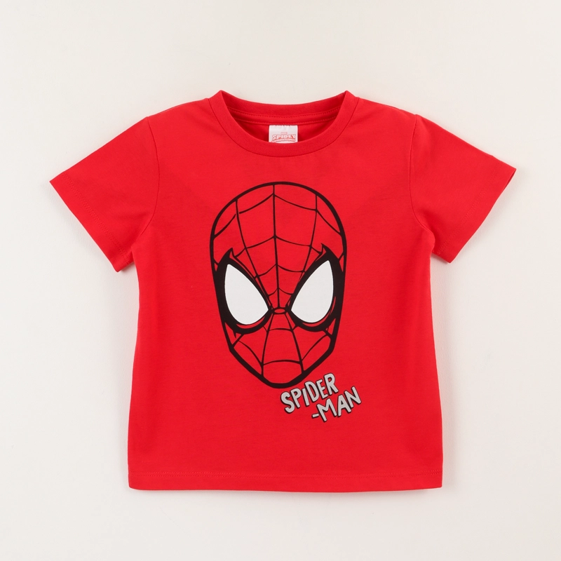POLERA MANGA CORTA ROJO NIÑO SPIDERMAN FACE MARVEL - 1