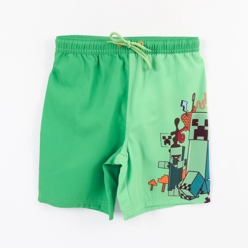 SHORT Y BOLSA NIÑO CREEPER VERDE MINECRAFT - 1