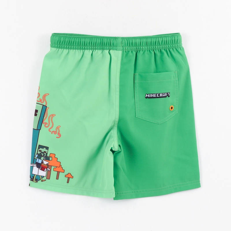 SHORT Y BOLSA NIÑO CREEPER VERDE MINECRAFT - 2