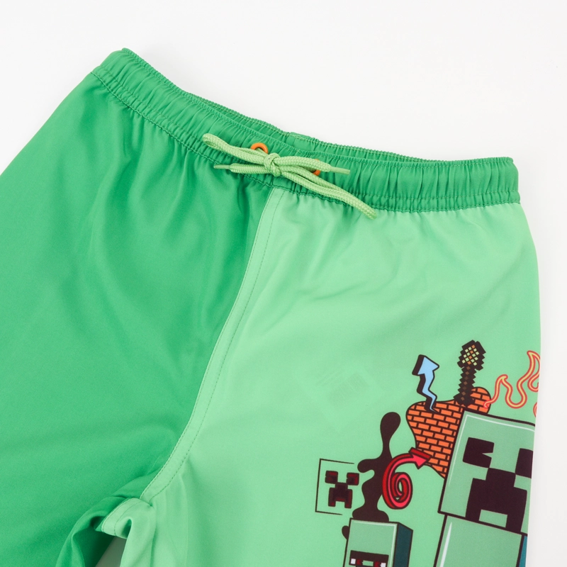 SHORT Y BOLSA NIÑO CREEPER VERDE MINECRAFT - 3