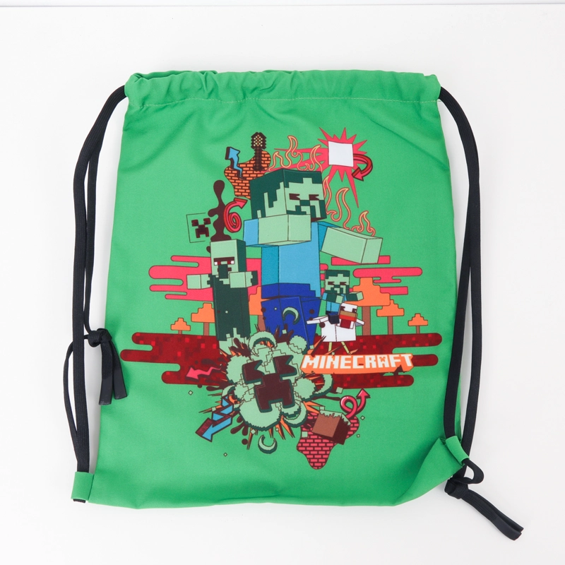 SHORT Y BOLSA NIÑO CREEPER VERDE MINECRAFT - 4