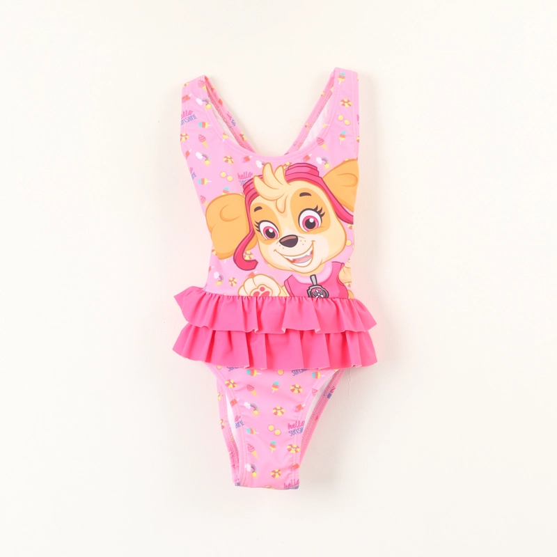 TRAJE DE BAÑO TULL NIÑA ROSADO SKYE PAW PATROL - 1