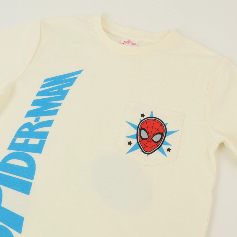 POLERA MANGA CORTA BLANCO NIÑO BOLSILLO SPIDERMAN MARVEL - 3
