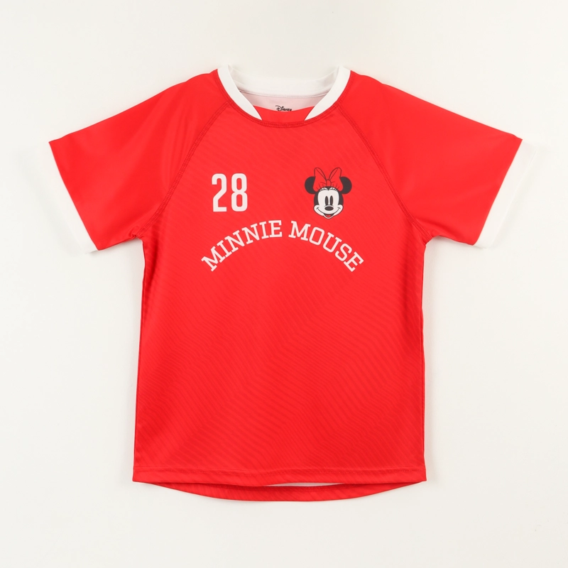 POLERA MANGA CORTA ROJO NIÑA FUTBOL MINNIE DISNEY - 1