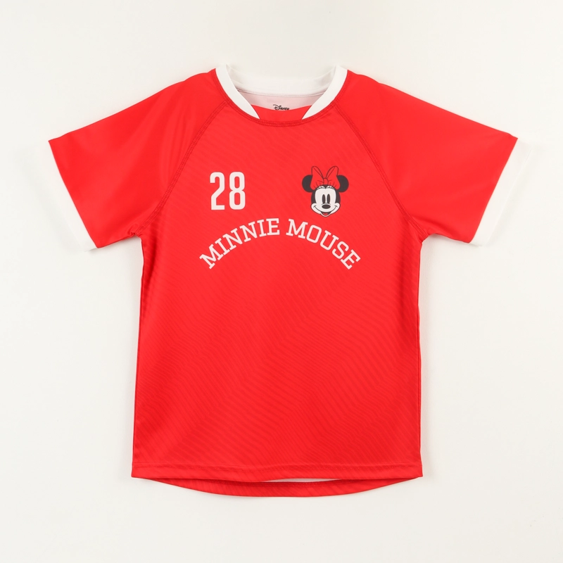 POLERA MANGA CORTA ROJO NIÑA FUTBOL MINNIE DISNEY - 1