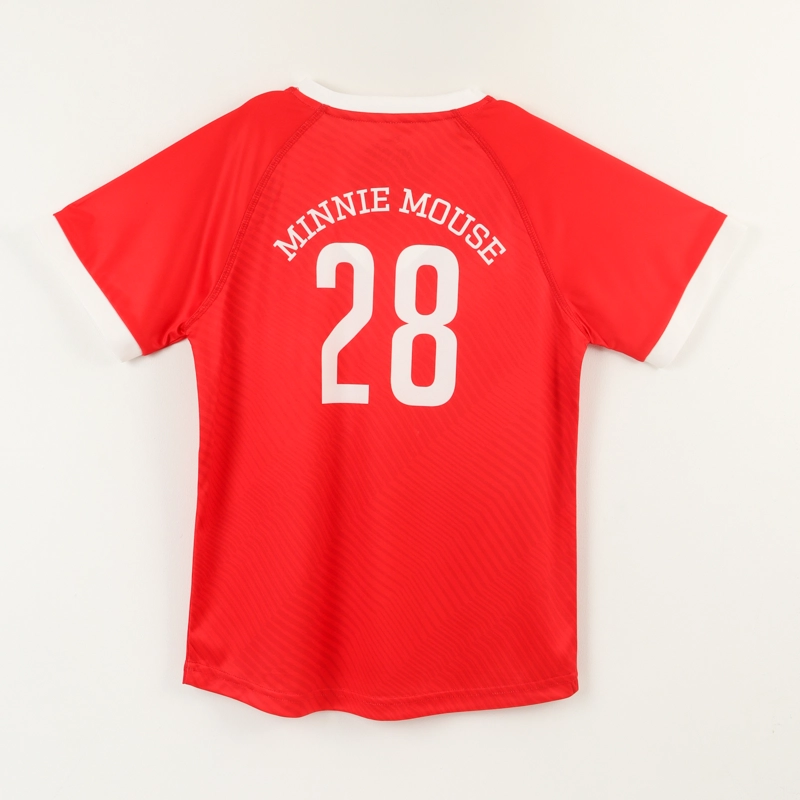 POLERA MANGA CORTA ROJO NIÑA FUTBOL MINNIE DISNEY - 2