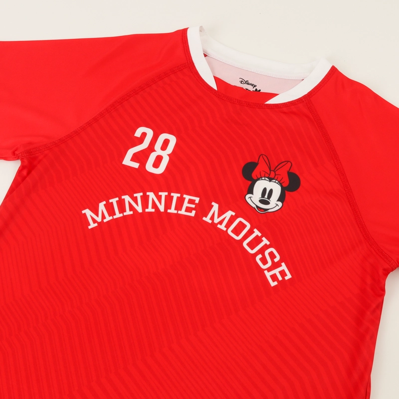 POLERA MANGA CORTA ROJO NIÑA FUTBOL MINNIE DISNEY - 3