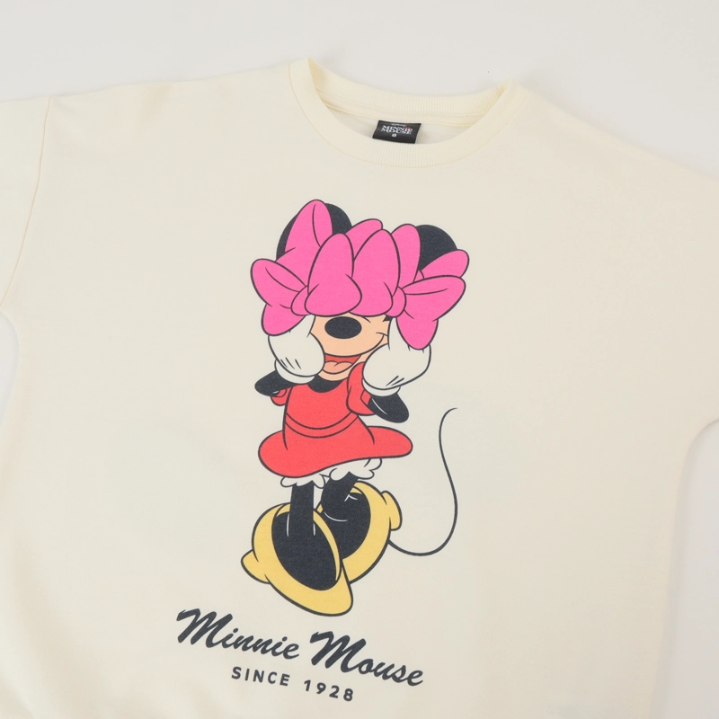 POLERON CERRADO BLANCO NIÑA MOÑO MINNIE DISNEY - 3