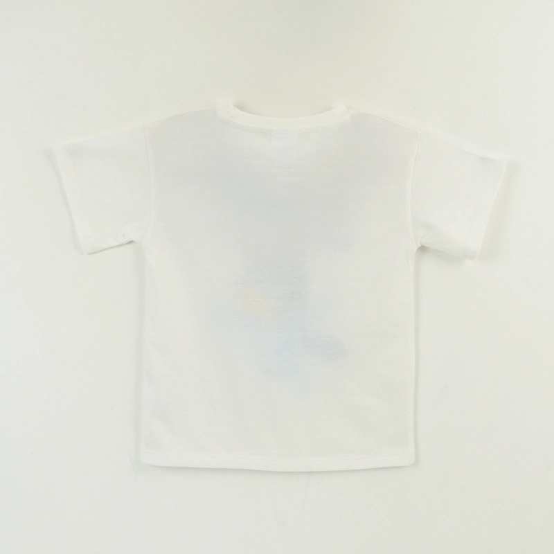POLERA MANGA CORTA NIÑO JUMPING BLANCO BLUEY - 3