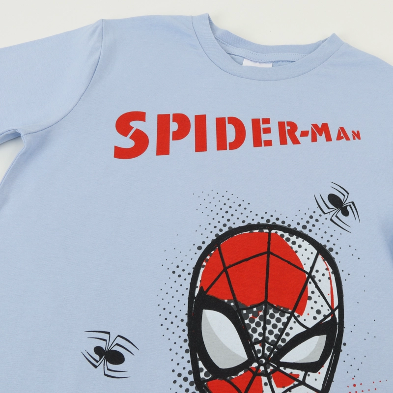 POLERA MANGA CORTA NIÑO CELESTE PERSONAJE SPIDERMAN MARVEL - 3