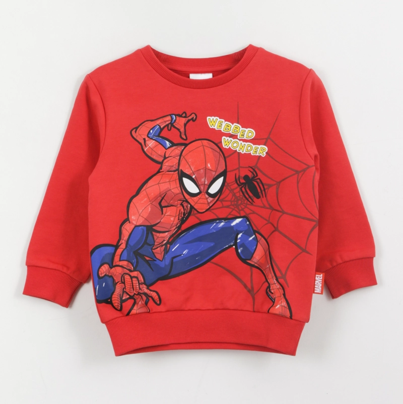 POLERON CERRADO ROJO NIÑO WEBBED WONDER SPIDERMAN MARVEL - 1