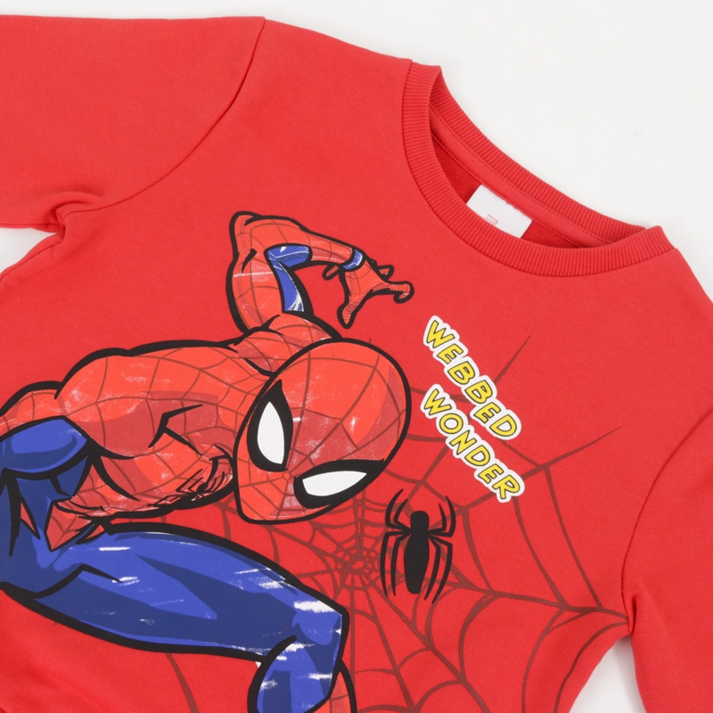 POLERON CERRADO ROJO NIÑO WEBBED WONDER SPIDERMAN MARVEL - 3
