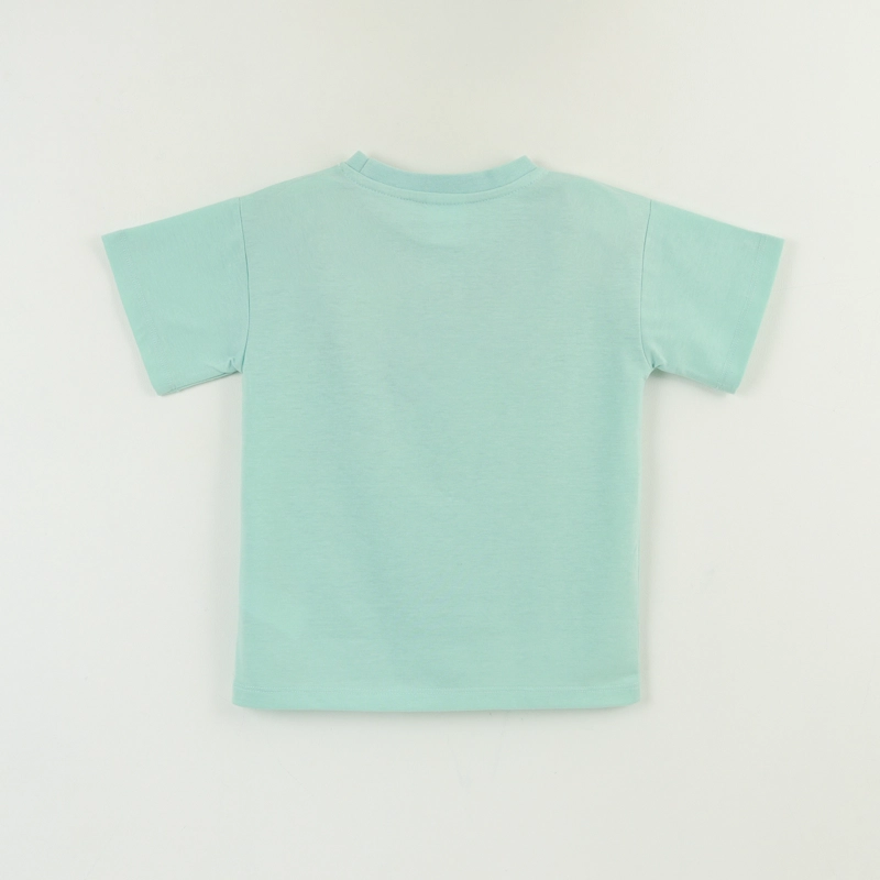 POLERA MANGA CORTA NIÑO VERDE COMIENDO BLUEY - 2