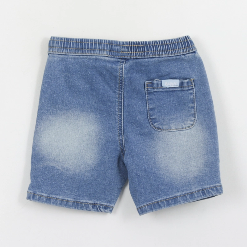 SHORT NIÑO CORDON DENIM LOGO BLUEY - 2