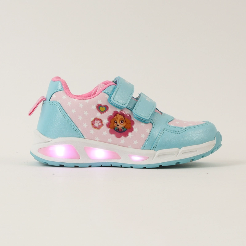 ZAPATILLAS CON LUCES NIÑA CELESTE SKYE PAW PATROL - 1