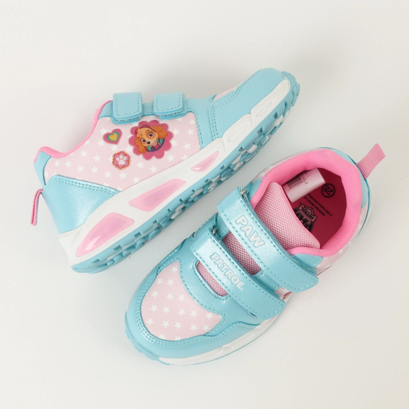 ZAPATILLAS CON LUCES NIÑA CELESTE SKYE PAW PATROL - 4