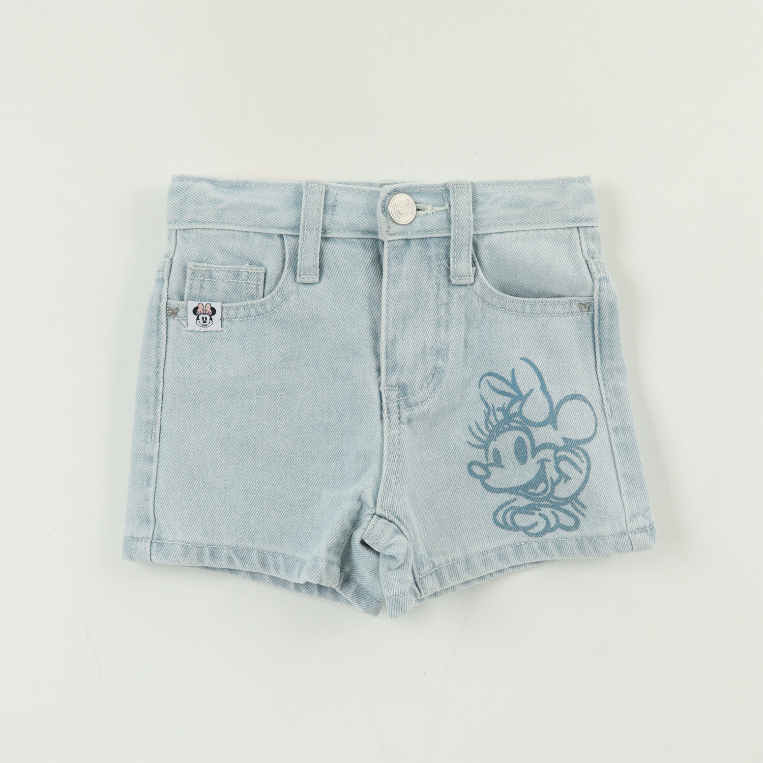 SHORT NIÑA AZUL JEANS MINNIE DISNEY - 1