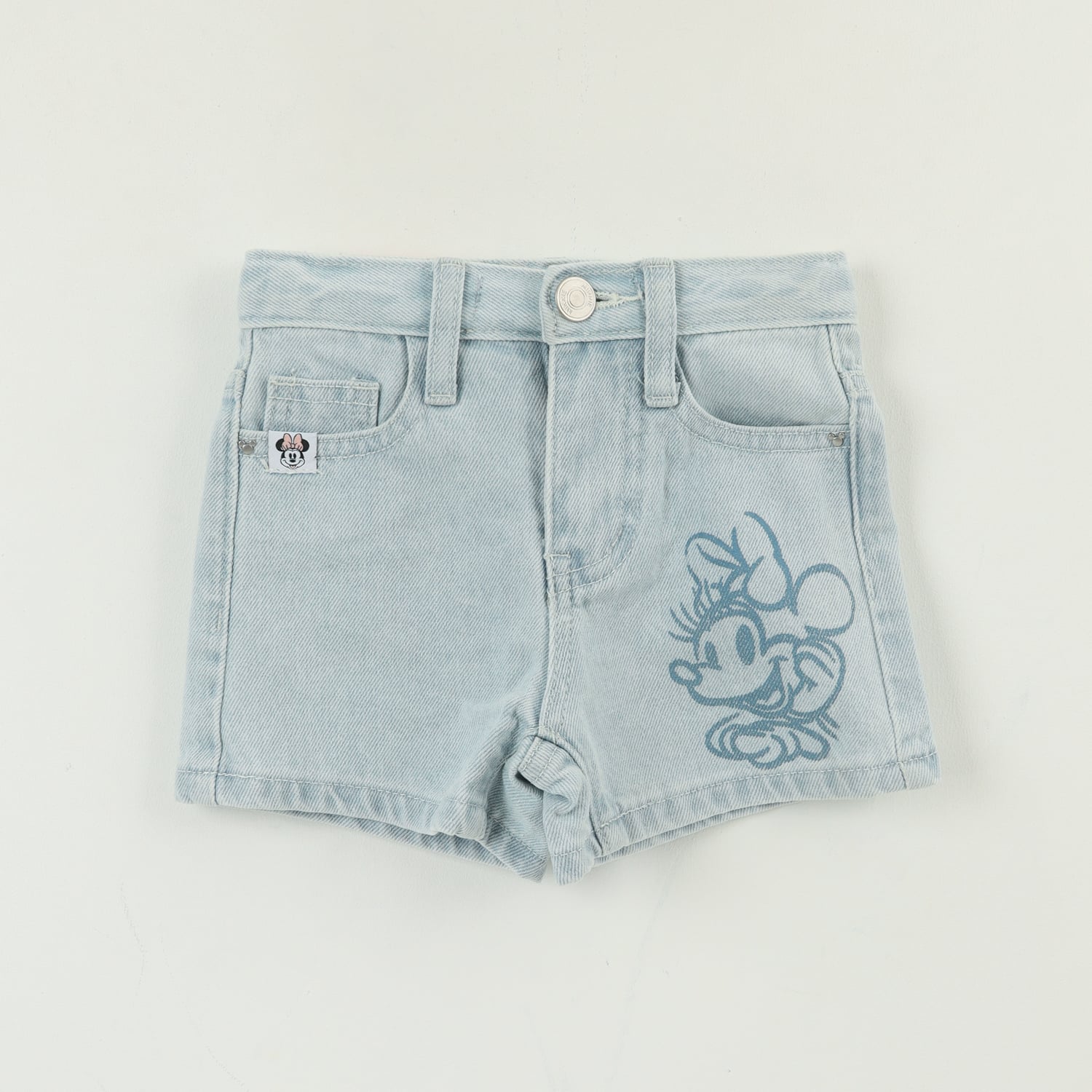 SHORT NIÑA AZUL JEANS MINNIE DISNEY - 1
