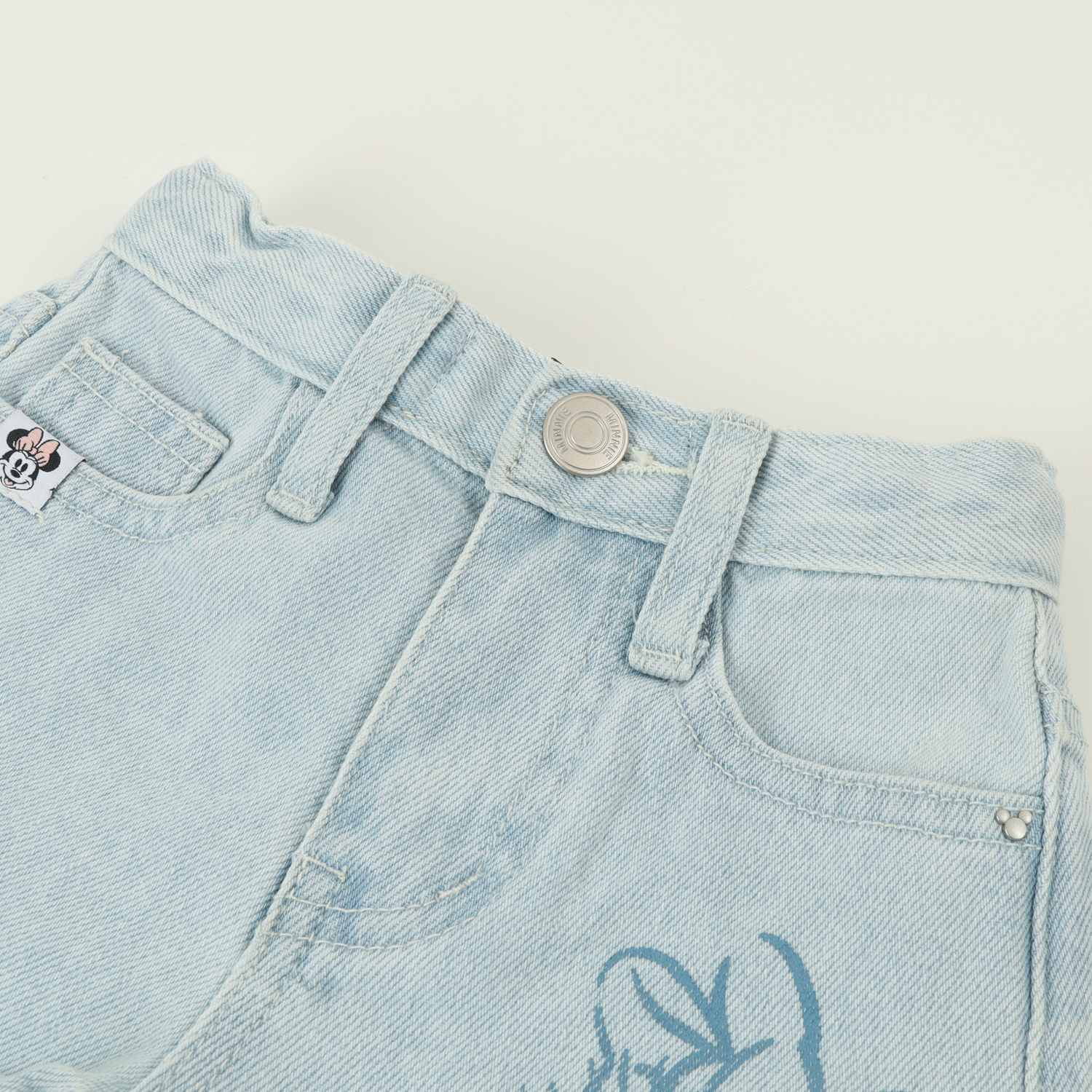 SHORT NIÑA AZUL JEANS MINNIE DISNEY - 3